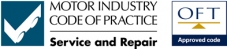 Subscriber to Motor Industry Code of Practice approved by the RAC and Office of Fair Trading