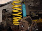 Uprated front shocks and springs fitted to customers vehicle