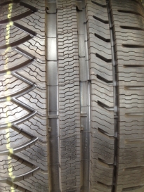 'Sipes' on a snow winter tyre at J C Motor Services Ltd in the High Peak SK22 3EX